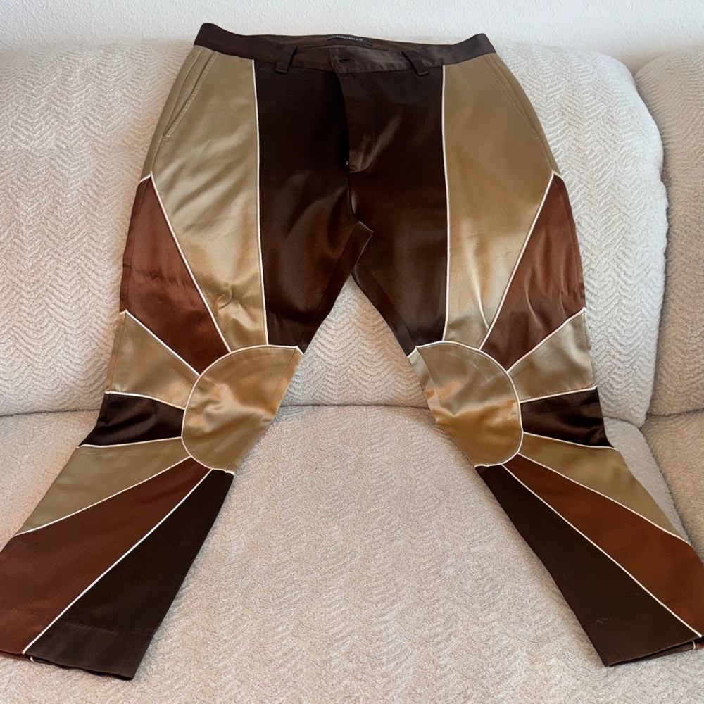 Stylish Brown and Tan Men's Dress Pants